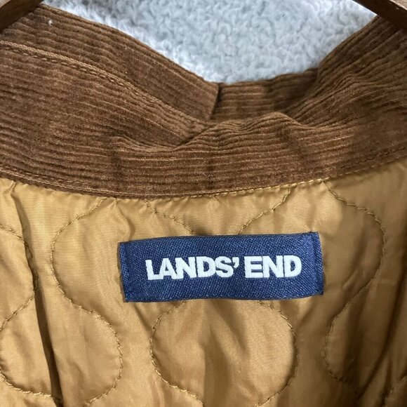 NWOT Lands' End Men's XXL Quilted Barn Chore Jacket Snap Button Polyester - Picture 5 of 8